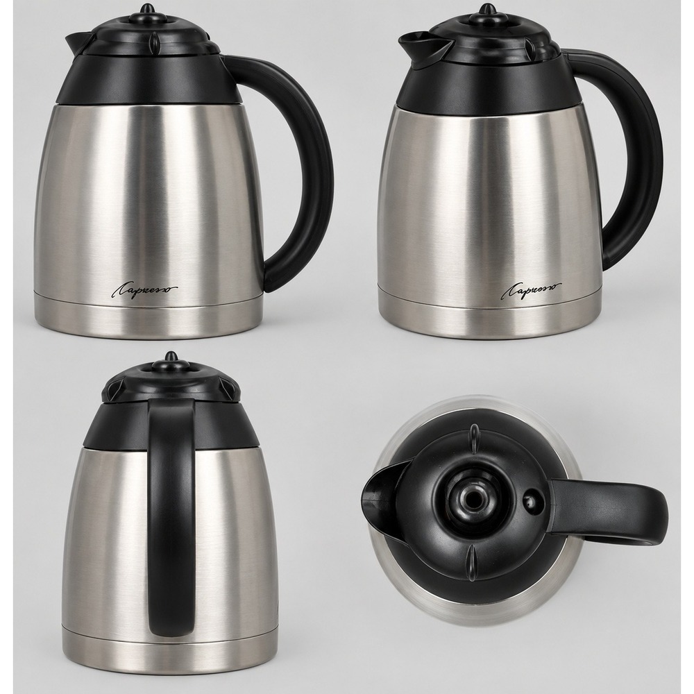 Capresso Thermal Carafe Replacement Stainless Steel 10 Cup Coffee Pot Silver